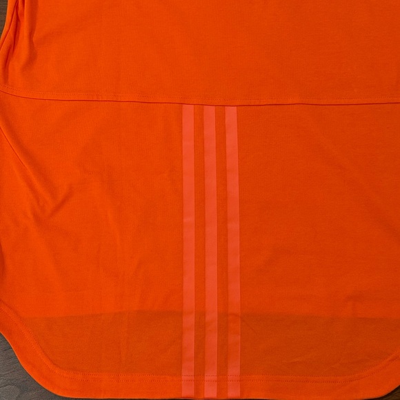 Adidas Men's Original SPORT TEE Long Back Sz Large Orange - Picture 10 of 16
